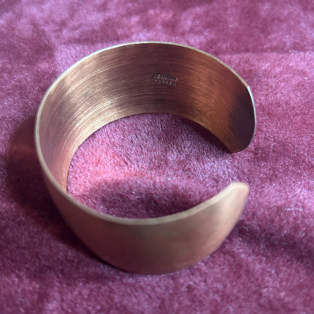 VINTAGE GENUINE SOLID COPPER CUFF BANGLE BRACELET